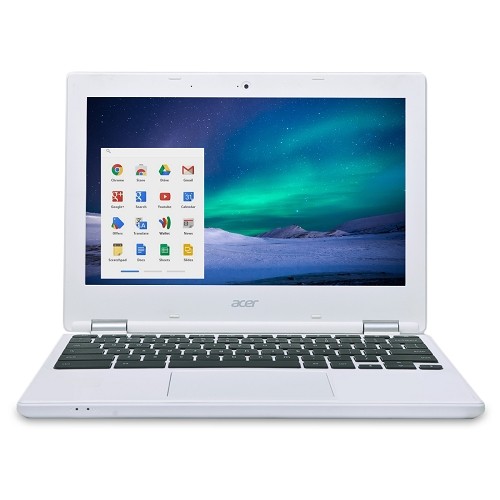 Acer CB3-131-C3SZ Celeron N2840 Dual-Core 2.16GHz 2GB 16GB 11.6" IPS Chromebook Chrome OS w/Cam & BT (White) - B