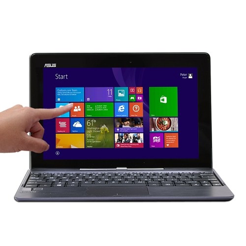 ASUS Transformer Book T100TAF Touchscreen Atom Z3735F Quad-Core 1.33GHz 2GB 32GB 10.1" Convertible Tablet/Notebook W8.1
