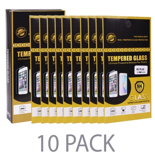 (10-Pack) Tempered Glass Screen Protector for Apple iPhone 8 Plus (5.5" / 9H)