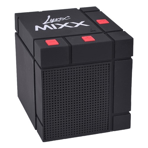 Lyrix MIXX Portable Bluetooth Wireless Speaker w/Built-in Mic & 3.5mm Aux Jack (Black)