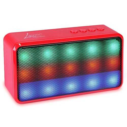 Lyrix Prysm Portable Wireless Bluetooth Speaker w/LED Lights