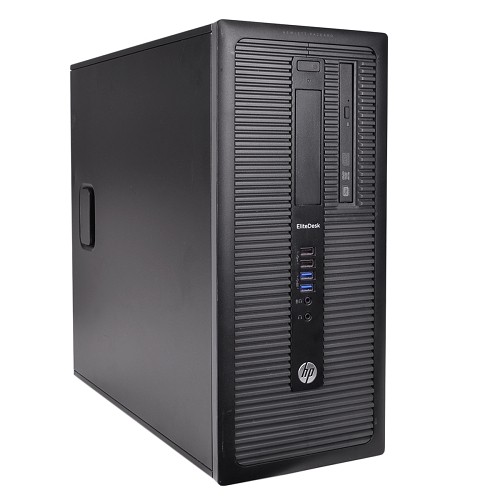 HP EliteDesk 800 G1 Core i5-4570 Quad-Core 3.2GHz 4GB 500GB DVD±RW W7P Tower PC w/Dual DisplayPort - B
