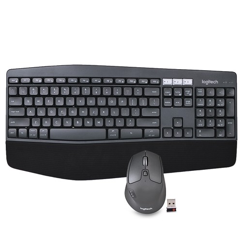 Logitech MK850 Bluetooth Wireless Keyboard & Optical Mouse Combo w/USB Nano Receiver (Gray) - B