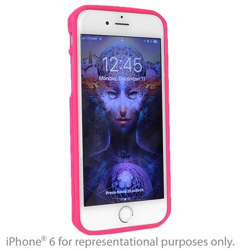 Fellowes Body Glove Satin Gel Case for iPhone 6/6s (Pink) - Retail Hanging Blister Package