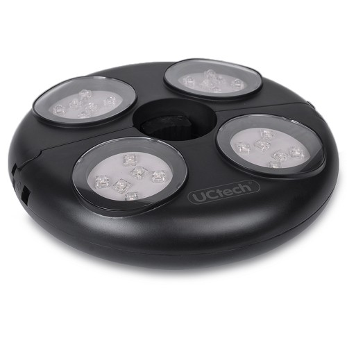 High Flux 24 LED Umbrella Light w/4x Rechargeable Batteries (Black)