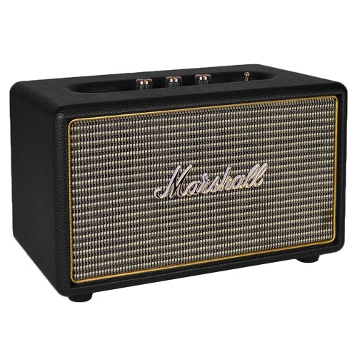 Marshall Acton 40W Bluetooth Wireless Portable Speaker w/Treble/Bass Knobs & 3.5mm Auxiliary Jack (Black/Gold)