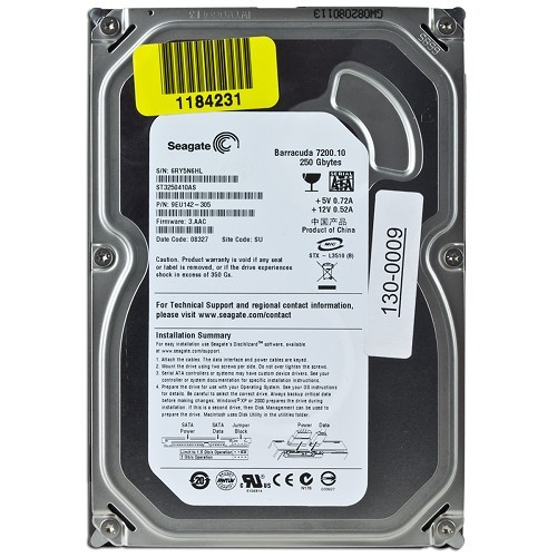 Seagate Barracuda 7200.10 250GB SATA/300 7200RPM 16MB Hard Drive