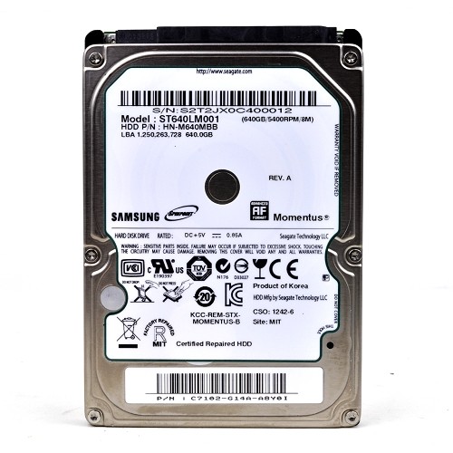 Samsung SpinPoint M8 HN-M640MBB 640GB SATA/300 5400RPM 8MB 2.5" Hard Drive
