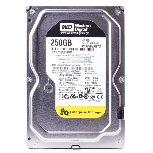 Western Digital RE3 Enterprise 250GB SATA/300 7200RPM 16MB Hard Drive
