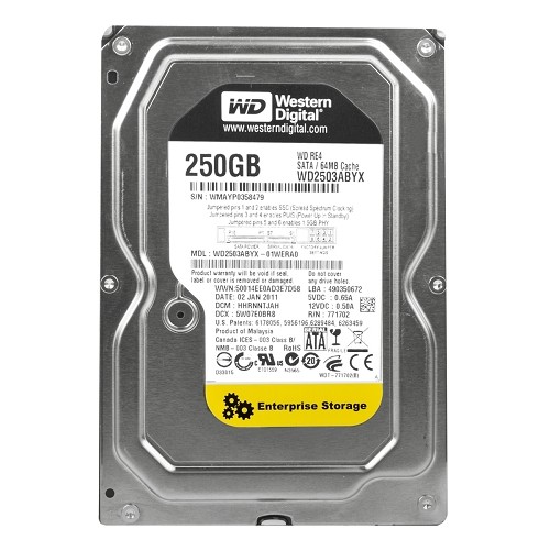 Western Digital WD2503ABYX RE4 250GB SATA/300 7200RPM 64MB Hard Drive