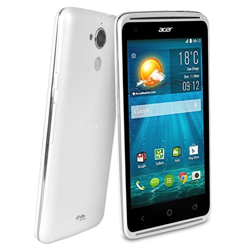 Acer Liquid Z410 4G LTE 4.5" Quad-Core 1.3GHz 8GB Unlocked Quad-Band GSM Smartphone Android 4.4 (White) - European Power