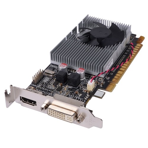 PC Partner GeForce 605 1GB DDR3 PCI Express (PCIe) DVI Low Profile Video Card w/HDMI