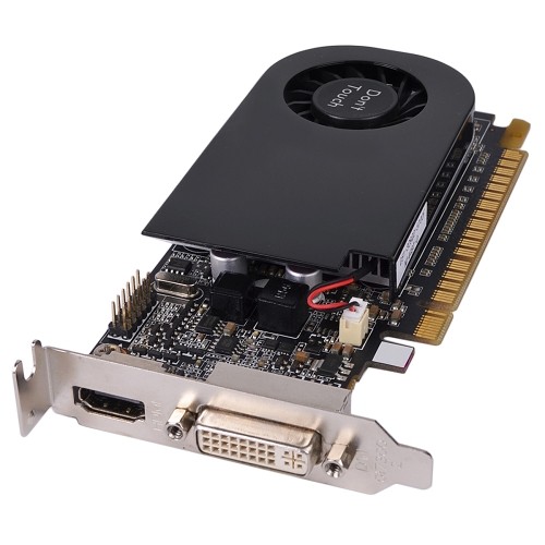 PC Partner GeForce GT 620 1GB DDR3 PCI Express (PCIe) DVI Low Profile Video Card w/HDMI & HDCP Support