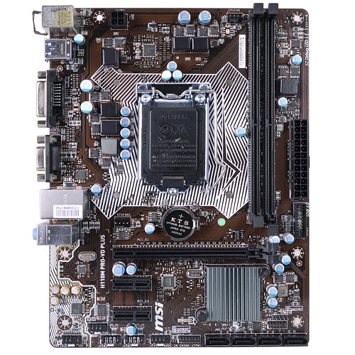 MSI H110M PRO-VD PLUS Intel H110 Socket 1151 mATX Motherboard w/DVI