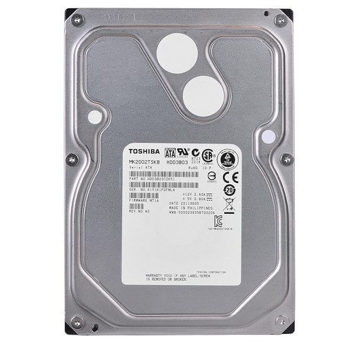 Toshiba MK2002TSKB 2 Terabyte (2TB) SATA/300 7200RPM 64MB Hard Drive