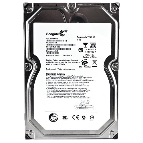 Seagate Barracuda 7200.12 1 Terabyte (1TB) SATA/300 7200RPM 32MB Hard Drive