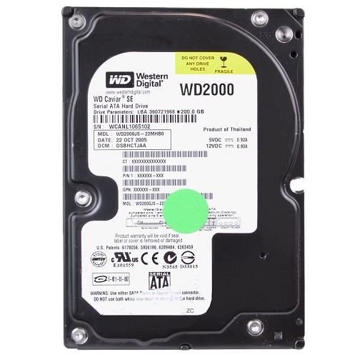 Western Digital Caviar SE 200GB SATA/300 7200RPM 8MB Hard Drive