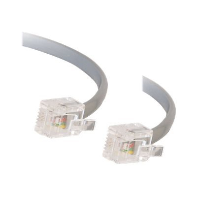C2G RJ11 6P4C Straight Modular Cable