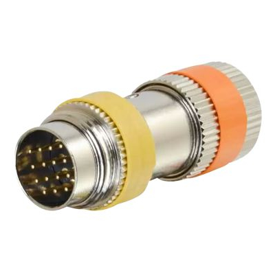 C2G RapidRun Multi-Format PC (Yellow) Runner to Multi-format (Orange) 15-pin Din Adapter