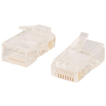 C2G RJ45 Cat5E Modular Plug for Round Stranded Cable