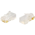 C2G RJ45 Cat5E Modular Plug (with Load Bar) for Round Solid/Stranded Cable